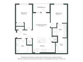 The Williams | 2 Bed | 2 Bath 3303 floor plan
